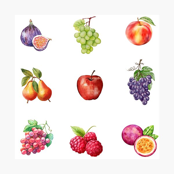 Item preview, Mixed Watercolor Fruit  designed and sold by silviaol.