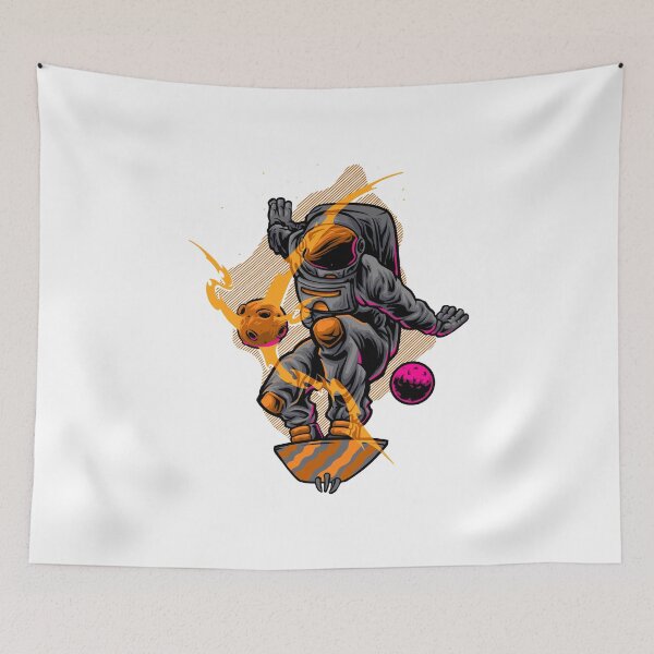 Item preview, Skateboarding astronaut with a cool style designed and sold by Joncasmiart.