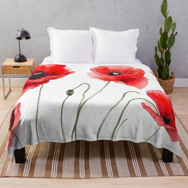 Item preview, Amapolas rojas vibrantes designed and sold by PlanetaBarte.