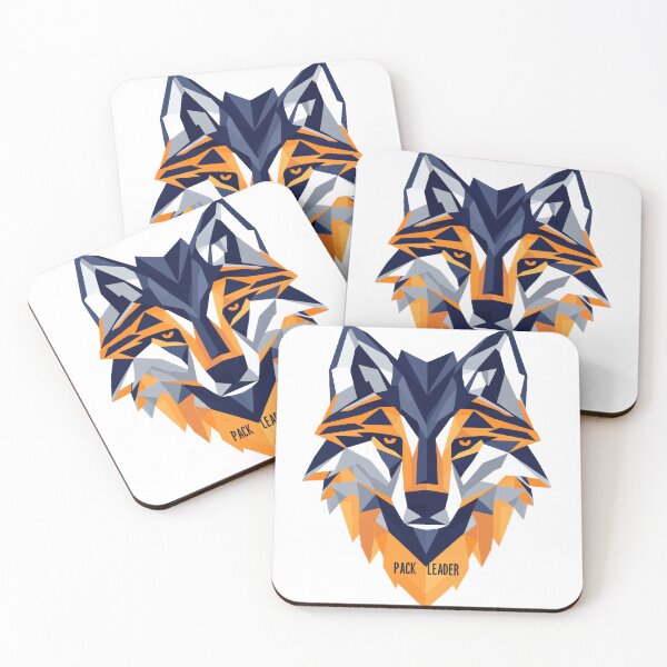 Item preview, Pack Leader Geometric Wolf Head Abstract Animal Art designed and sold by AdamGierczyk.