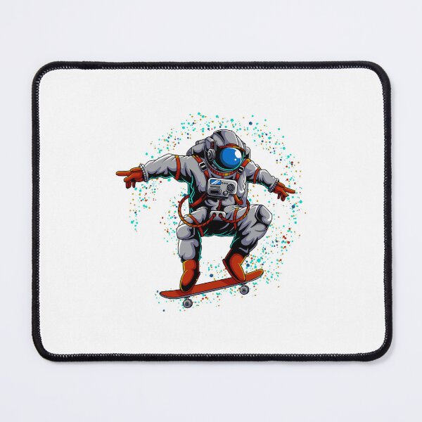 Item preview, Astronaut skater with a red skateboard. designed and sold by Joncasmiart.