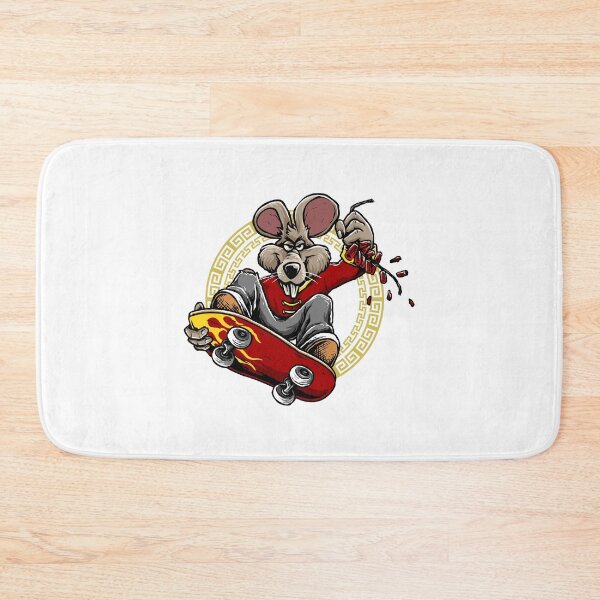 Item preview, Skater mouse with a red skateboard. designed and sold by Joncasmiart.