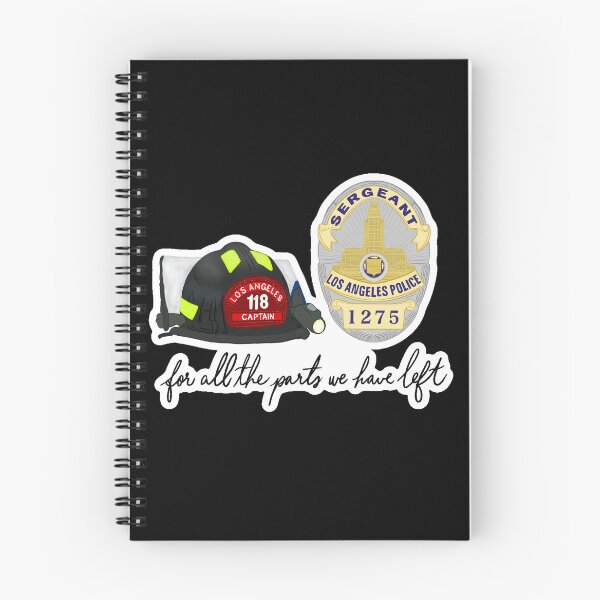 Item preview, Los Angeles Police (LAPD) and Fire (LAFD) Crossover "For All the Parts" designed and sold by Art by Jessica Beroldi.