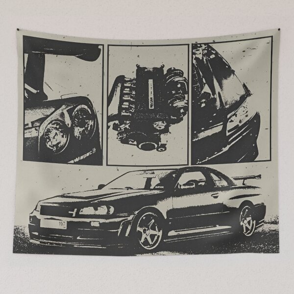 Item preview, GTR 34 Brutalism Design designed and sold by thundergearshop.