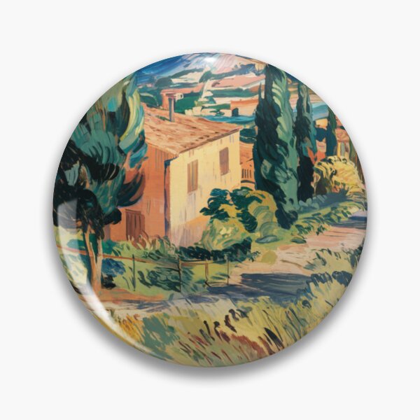 Item preview, Provence Countryside View | Vibrant French Landscape with Cypress Trees – Carraann  designed and sold by CARRAANN.