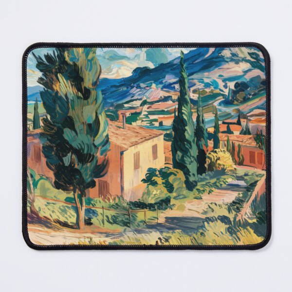 Item preview, Provence Countryside View | Vibrant French Landscape with Cypress Trees – Carraann  designed and sold by CARRAANN.