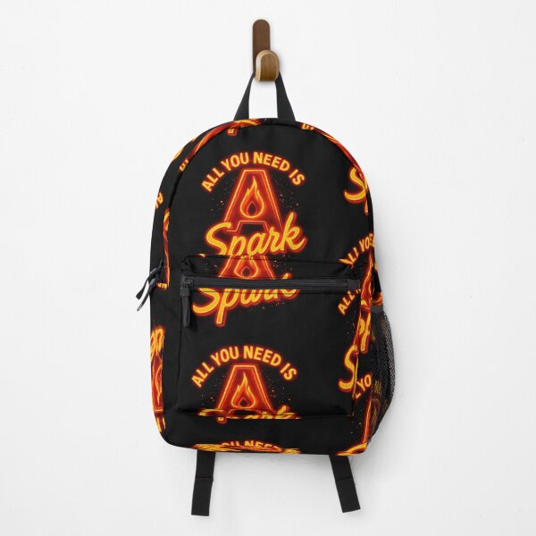 Item preview, All You Need Is A Spark Motivational Neon Flame Vinyl designed and sold by zoughlal.