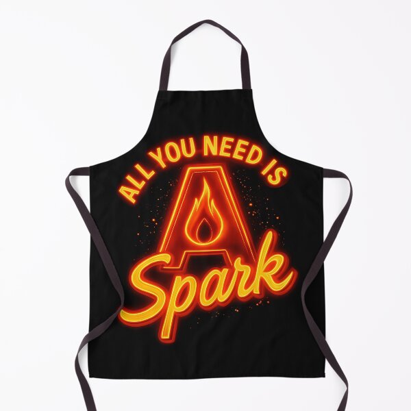 Artikelvorschau, Alles was Sie brauchen ist ein Funke motivierende Neonflamme Vinyl entworfen und verkauft von zoughlal.