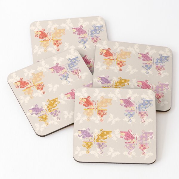 Item preview, Butterfly Kimono Pattern Red  designed and sold by urrin DESIGN.