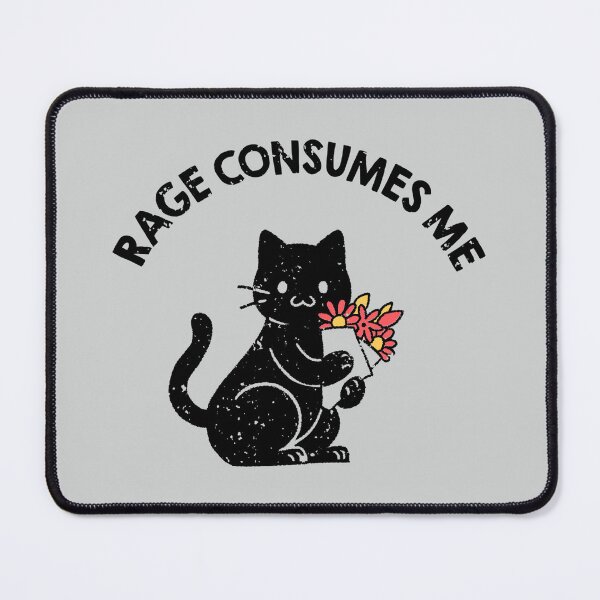 Item preview, Rage Consumes Me Lovely Black Cat by Tobe Fonseca designed and sold by Tobe Fonseca®.