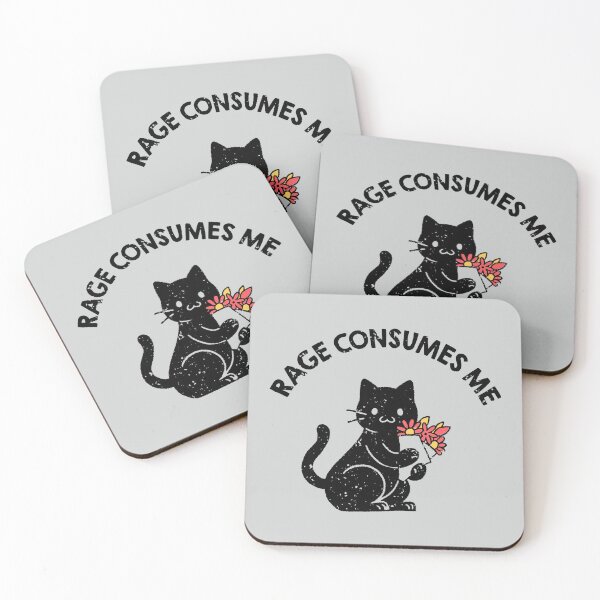 Item preview, Rage Consumes Me Lovely Black Cat by Tobe Fonseca designed and sold by Tobe Fonseca®.