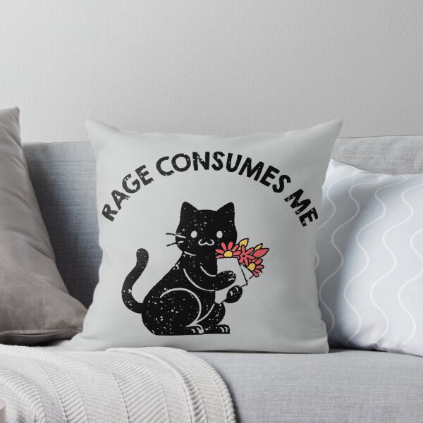 Item preview, Rage Consumes Me Lovely Black Cat by Tobe Fonseca designed and sold by Tobe Fonseca®.