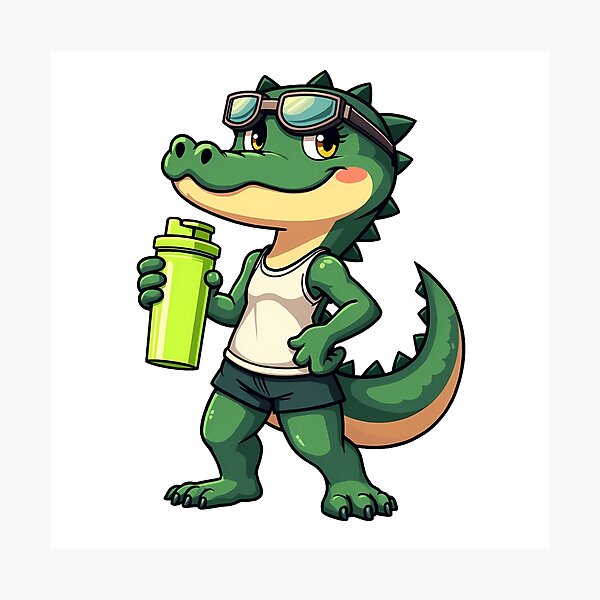 Item preview, Olivia Waifu Cup Transparent Gator Girl Anime Vinyl designed and sold by zoughlal.
