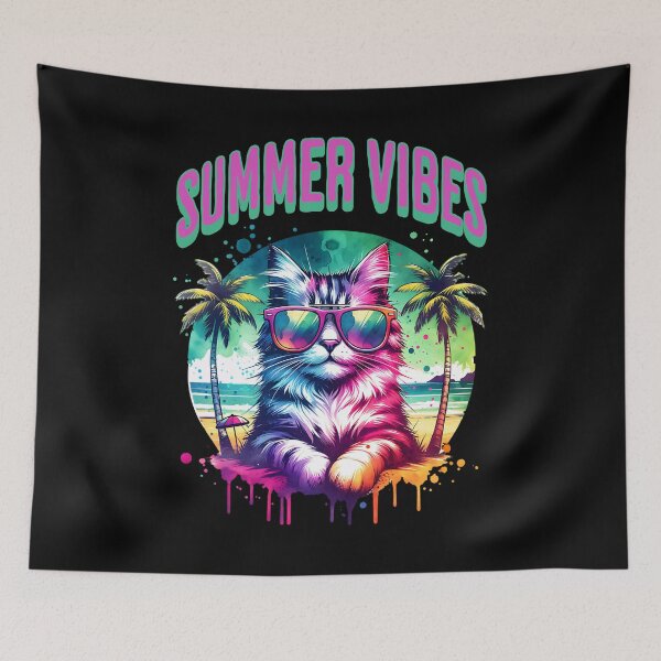Item preview, Summer Vibes - cool cat design designed and sold by ReneMM.
