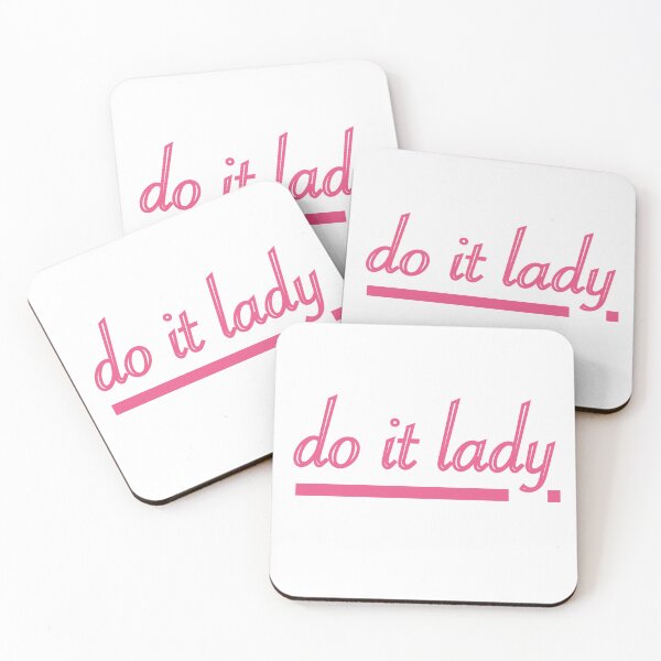 Item preview, Pink Do it lady minimalist design  designed and sold by JDesignWorkshop.