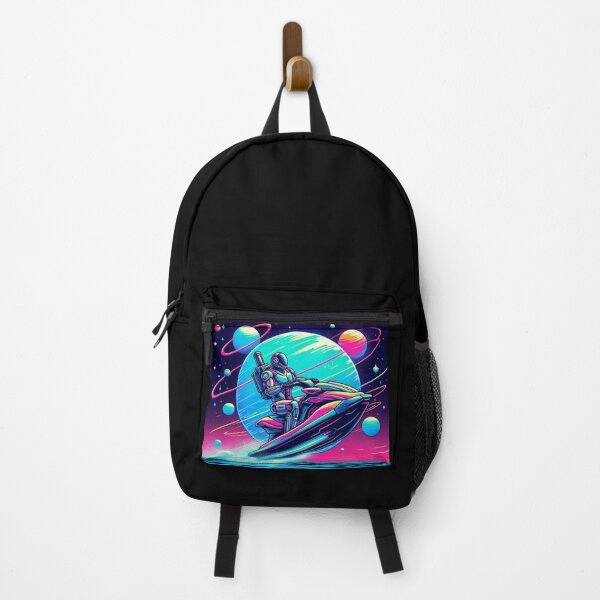 Item preview, a robot riding a jet ski in space designed and sold by Dogandesighn.