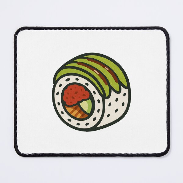 Item preview, Dragon Roll Sushi Avocado Shrimp Japanese Food Art designed and sold by Vendeloc.