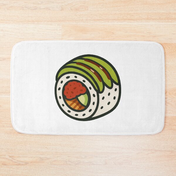 Item preview, Dragon Roll Sushi Avocado Shrimp Japanese Food Art designed and sold by Vendeloc.