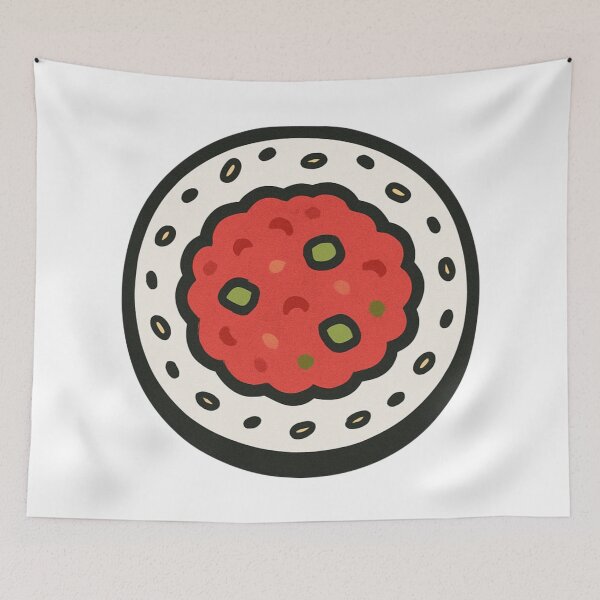Item preview, Spicy Tuna Roll Sushi Fun Japanese Food Illustration designed and sold by Vendeloc.