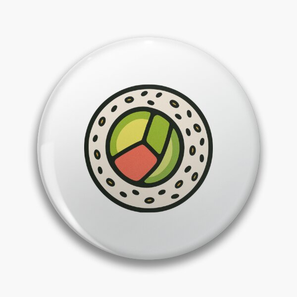 Item preview, California Roll Sushi Kawaii Japanese Cuisine Design designed and sold by Vendeloc.