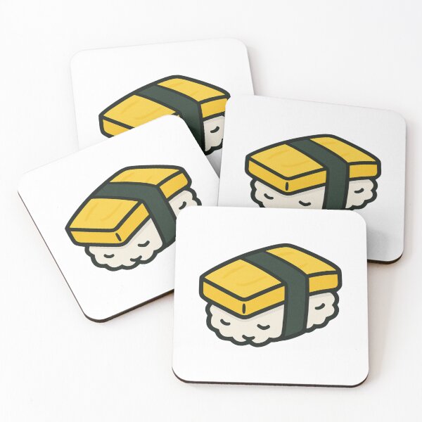 Item preview, Tamago Sushi Nigiri Cute Japanese Food Art designed and sold by Vendeloc.