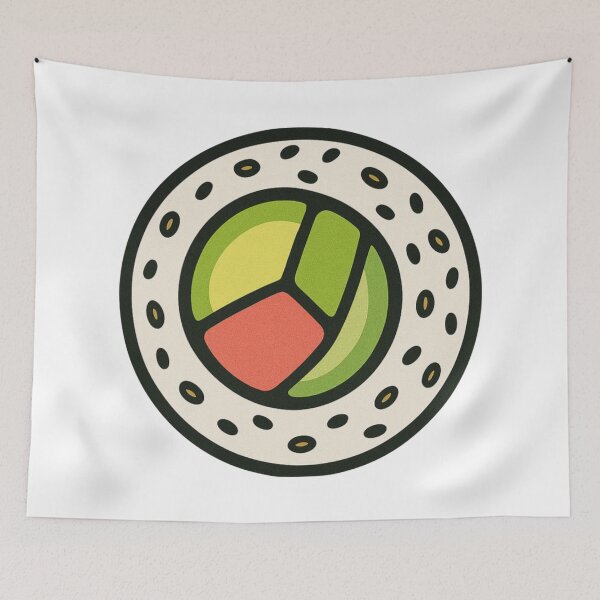 Item preview, California Roll Sushi Kawaii Japanese Cuisine Design designed and sold by Vendeloc.