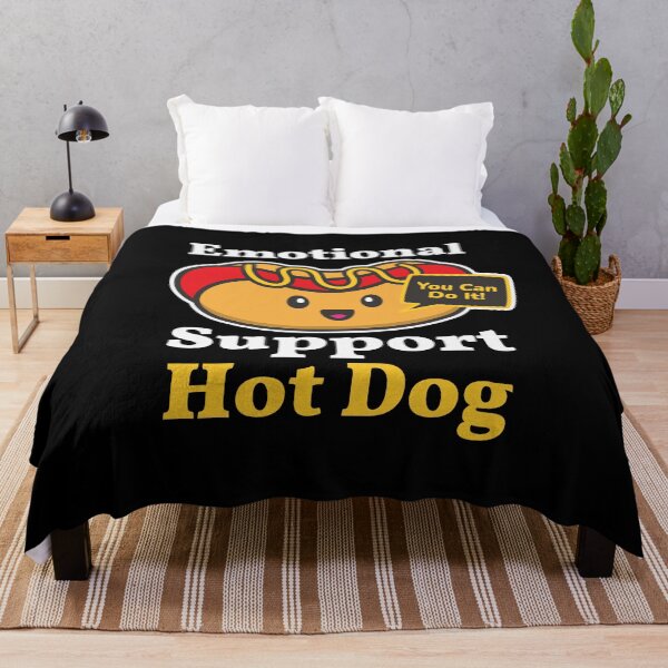 Item preview, Emotional Support Hot Dog Funny Comfort Food Hot Dog designed and sold by The Junto Shop.