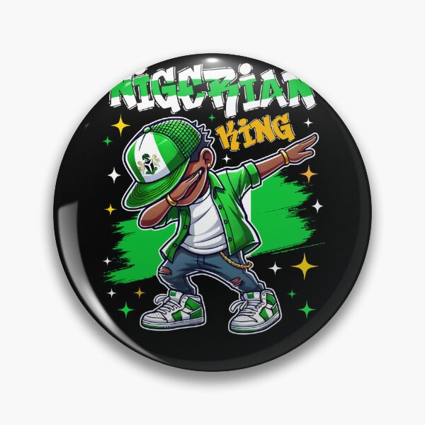 Item preview, Nigerian King dabbing Nigeria Flag Pride Nigeria for Kids designed and sold by NUMAcreations.