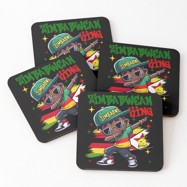 Item preview, Ziambabwean King Dabbing Zimbabwe Flag Pride for Kids designed and sold by NUMAcreations.
