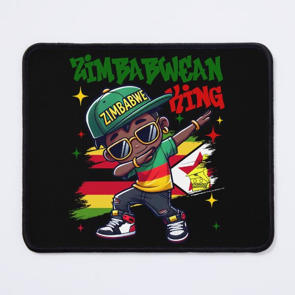 Item preview, Ziambabwean King Dabbing Zimbabwe Flag Pride for Kids designed and sold by NUMAcreations.