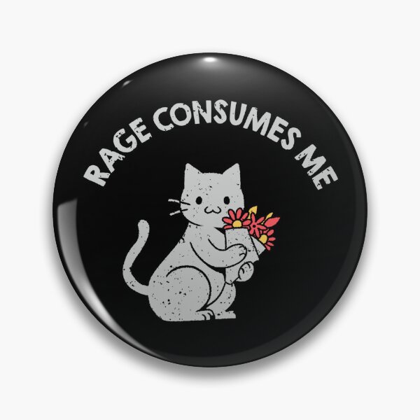 Item preview, Rage Consumes Me Lovely Gray Cat by Tobe Fonseca designed and sold by Tobe Fonseca®.