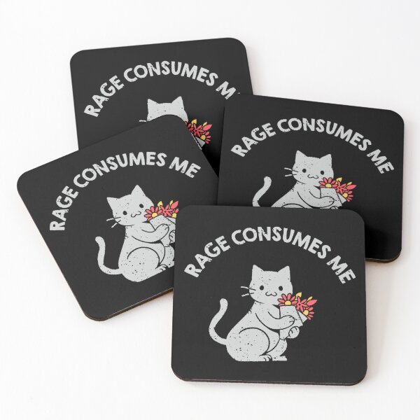 Item preview, Rage Consumes Me Lovely Gray Cat by Tobe Fonseca designed and sold by Tobe Fonseca®.