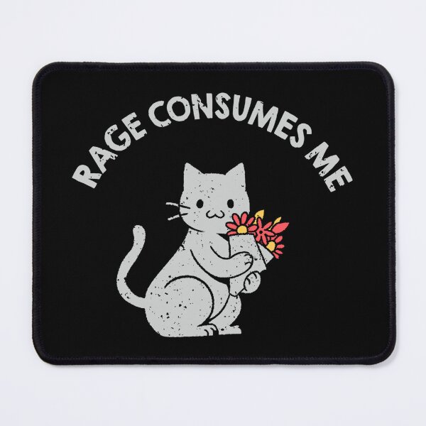 Item preview, Rage Consumes Me Lovely Gray Cat by Tobe Fonseca designed and sold by Tobe Fonseca®.