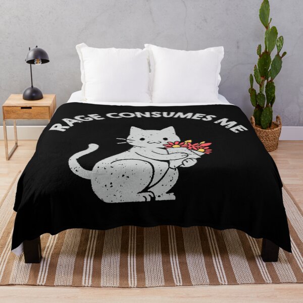 Item preview, Rage Consumes Me Lovely Gray Cat by Tobe Fonseca designed and sold by Tobe Fonseca®.