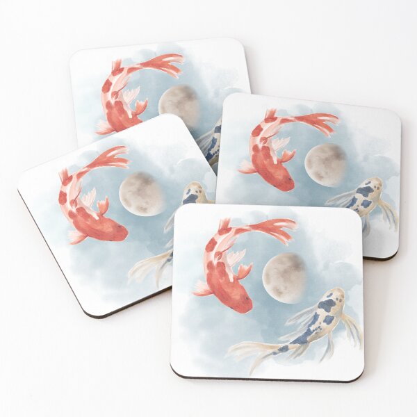 Item preview, Koi Fish and the Moon designed and sold by SimpleatHeart.
