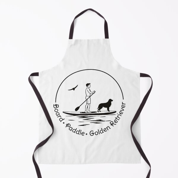 Item preview, BOARD - PADDLE BOARD-GOLDEN RETRIEVER Lineart Paddle Board Silhouette Design designed and sold by designkb.