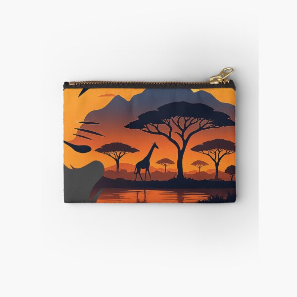 Item preview, Lion Silhouette Safari Adventure Sunset Masai Mara designed and sold by d247.