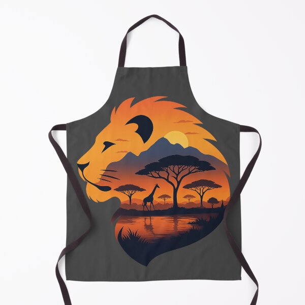 Item preview, Lion Silhouette Safari Adventure Sunset Masai Mara designed and sold by d247.
