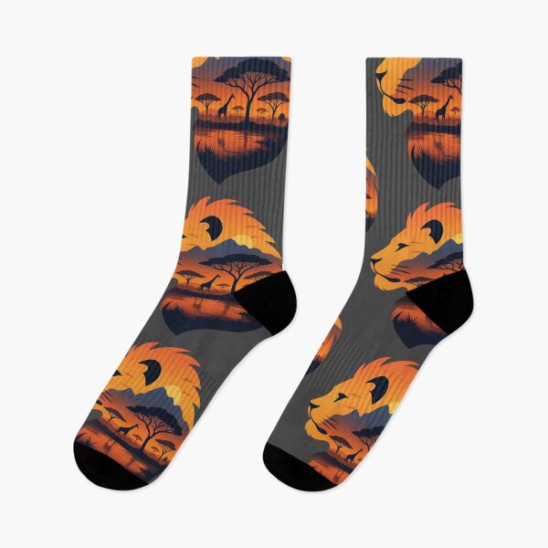 Item preview, Lion Silhouette Safari Adventure Sunset Masai Mara designed and sold by d247.