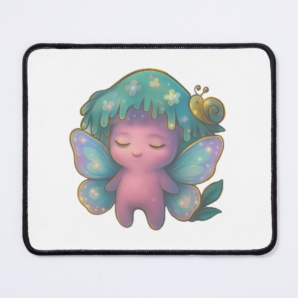 Item preview, Garden Fairy Mushroom Friend Kawaii Pink Vinyl Cute designed and sold by zoughlal.