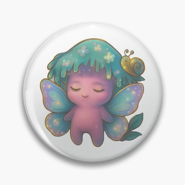 Item preview, Garden Fairy Mushroom Friend Kawaii Pink Vinyl Cute designed and sold by zoughlal.