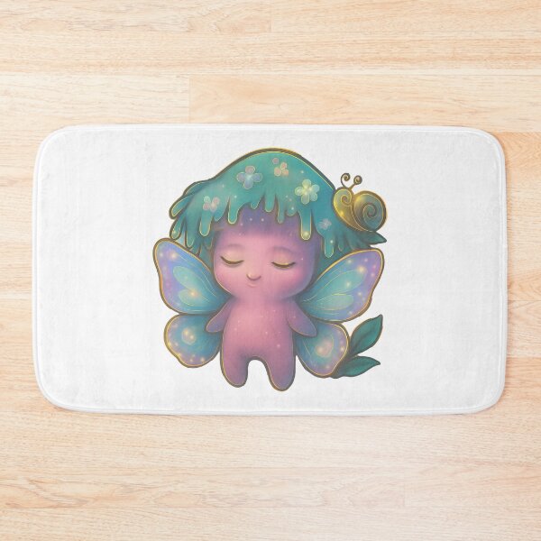 Item preview, Garden Fairy Mushroom Friend Kawaii Pink Vinyl Cute designed and sold by zoughlal.