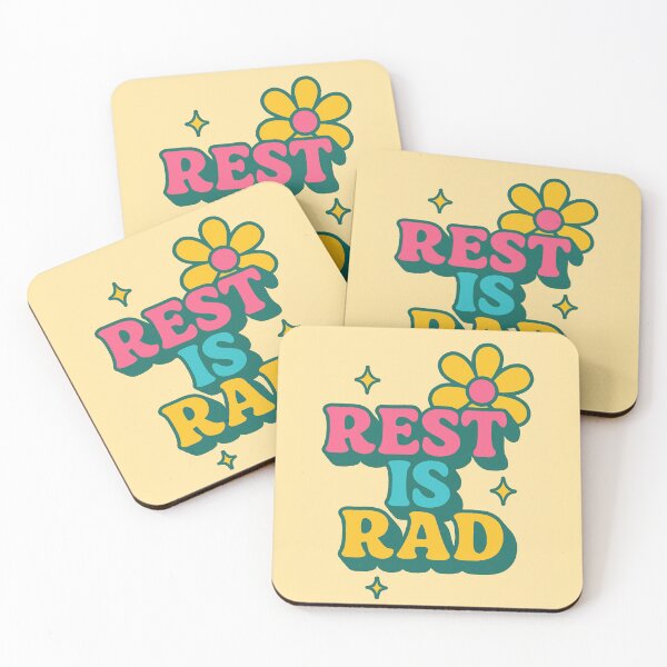 Item preview, Rest Is Rad – Retro Y2K Groovy Self-Care Quote | Vibrant Mental Health Design designed and sold by Rest Babe.