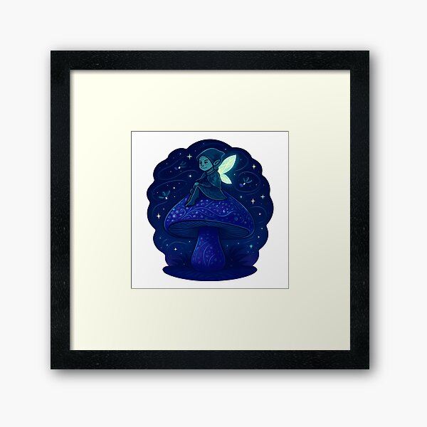 Item preview, Garden Fairy Mushroom Friend - Enchanted Purple Toadstool Vinyl designed and sold by zoughlal.