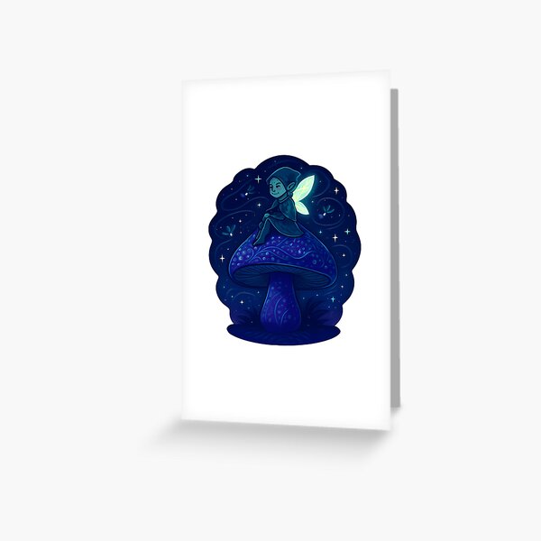 Item preview, Garden Fairy Mushroom Friend - Enchanted Purple Toadstool Vinyl designed and sold by zoughlal.