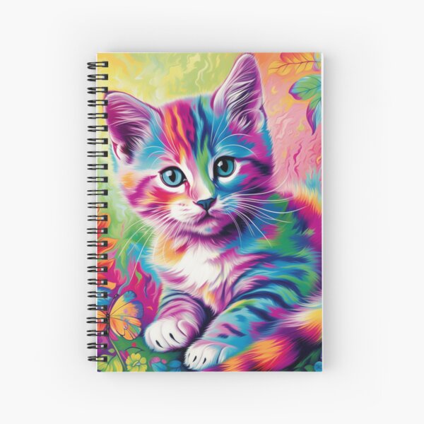Item preview, Chaton multicolore en forêt designed and sold by Fragile Prints.