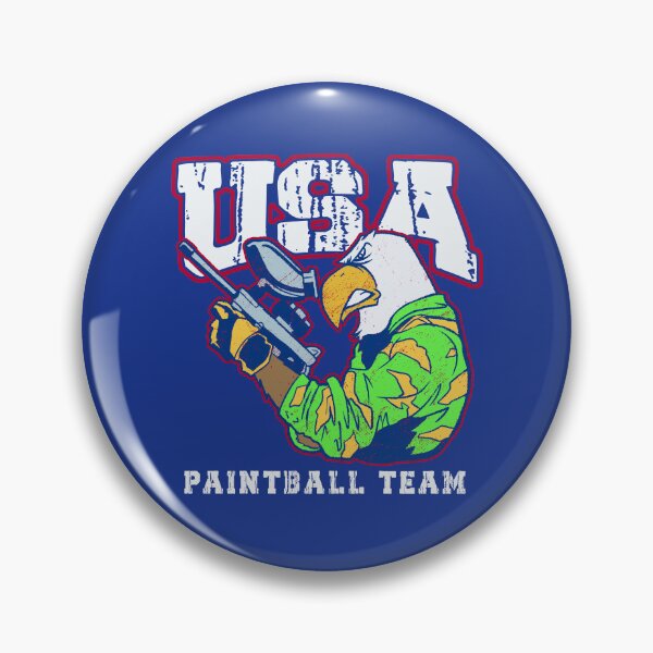 Item preview, USA Eagle Paintball Mascot - American Eagle Playing Paintball designed and sold by ImaginarStore.