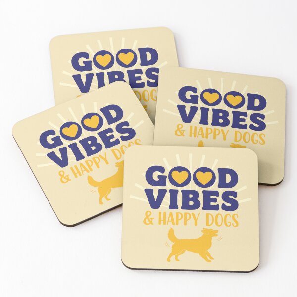 Item preview, Good Vibes & Happy Dog designed and sold by Amir Faysal.
