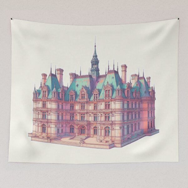 Item preview, Copy of Minimalist French Castle - Modern Chateaucore Aesthetic Wall Art designed and sold by Sugar Wisdom .