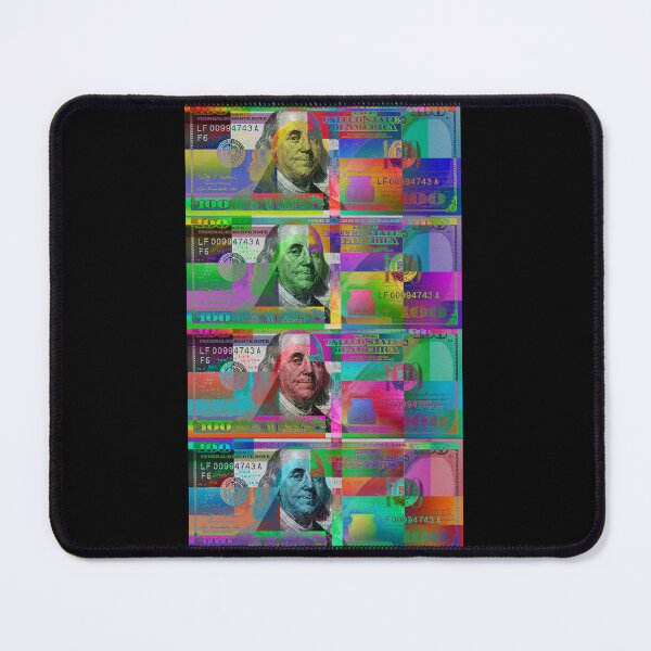 Item preview, Four Colorized One Hundred U.S. Dollar Bills - Neo-expressionist $100 USDx4 designed and sold by Serge Averbukh Art Studio.